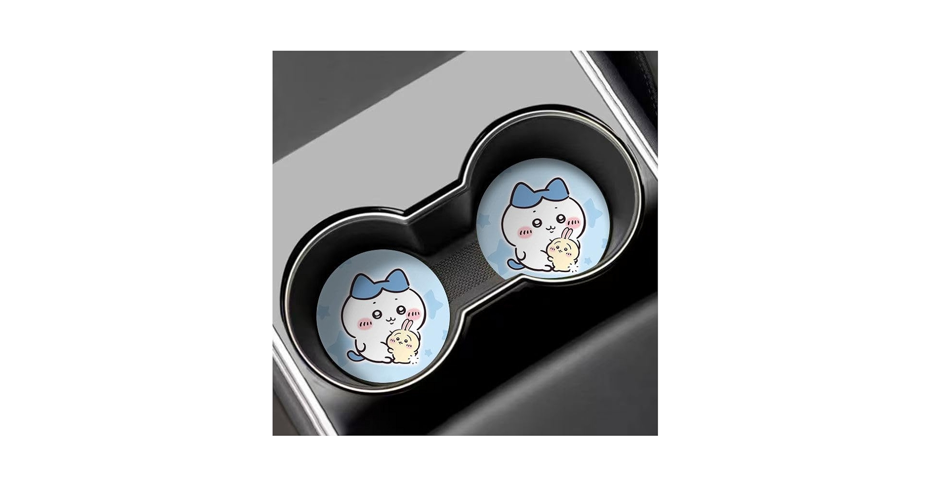 Amazon.co.jp: ちいかわ 車用カップホルダーコースター ハチワレ